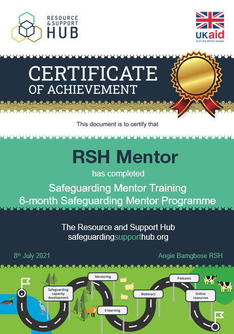 Mentor certificate